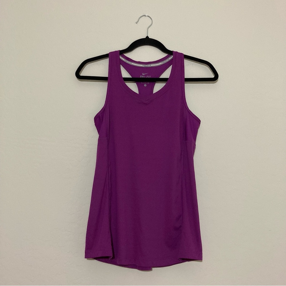 Nike dri-fit purple racerback tank top